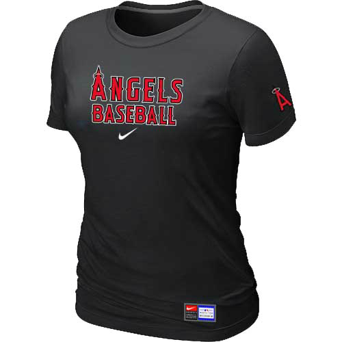 Anaheim Angeles Nike Women's Black Short Sleeve Practice T-Shirt,We sell and wholesale Anaheim Angeles Nike Women's Black Short Sleeve Practice T-Shirt on line form chian!