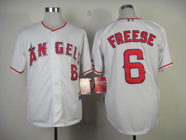 Anaheim Angels #6 Freese White Jerseys,We sell and wholesale Anaheim Angels #6 Freese White Jerseys on line form chian!