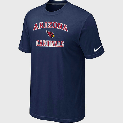 Arizona Cardinals Heart & Soul T-Shirt D.Blue,We sell and wholesale Arizona Cardinals Heart & Soul T-Shirt D.Blue on line form chian!