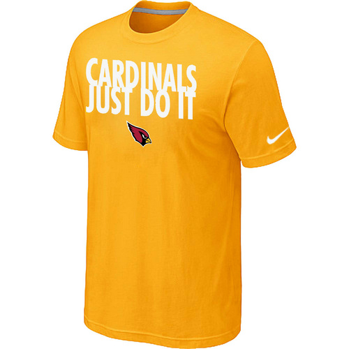 Arizona Cardinals Just Do It Yellow T-Shirt,We sell and wholesale Arizona Cardinals Just Do It Yellow T-Shirt on line form chian!