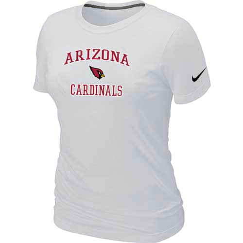 Arizona Cardinals Women's Heart & Sou Whitel T-Shirt,We sell and wholesale Arizona Cardinals Women's Heart & Sou Whitel T-Shirt on line form chian!