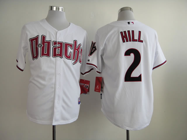Arizona Diamondbacks #2 Hill White Cool Base Jerseys,We sell and wholesale Arizona Diamondbacks #2 Hill White Cool Base Jerseys on line form chian!