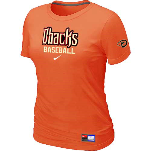 Arizona Diamondbacks Crimson Nike Women's Orange Short Sleeve Practice T-Shirt,We sell and wholesale Arizona Diamondbacks Crimson Nike Women's Orange Short Sleeve Practice T-Shirt on line form chian!