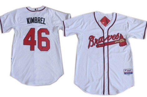 Atlanta Braves #46 Craig Kimbrel White Jerseys,We sell and wholesale Atlanta Braves #46 Craig Kimbrel White Jerseys on line form chian!