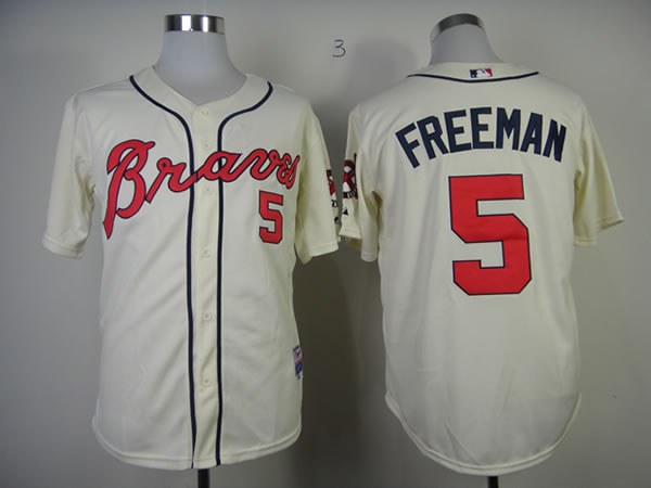 Atlanta Braves #5 Freeman Cream Cool Base Jerseys,We sell and wholesale Atlanta Braves #5 Freeman Cream Cool Base Jerseys on line form chian!
