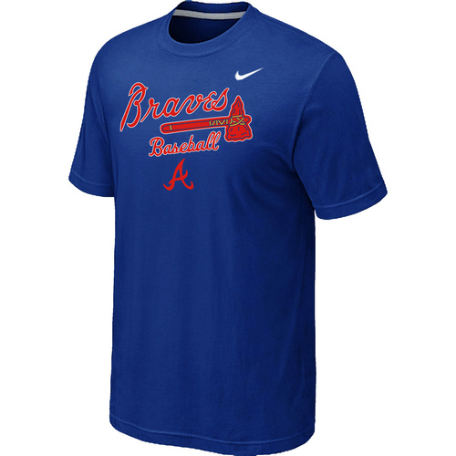 Atlanta Braves 2014 Home Practice T-Shirt - Blue,We sell and wholesale Atlanta Braves 2014 Home Practice T-Shirt - Blue on line form chian!