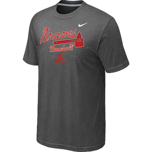 Atlanta Braves 2014 Home Practice T-Shirt - Dark Grey,We sell and wholesale Atlanta Braves 2014 Home Practice T-Shirt - Dark Grey on line form chian!