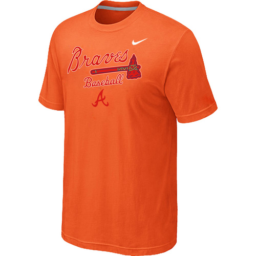 Atlanta Braves 2014 Home Practice T-Shirt - Orange,We sell and wholesale Atlanta Braves 2014 Home Practice T-Shirt - Orange on line form chian!
