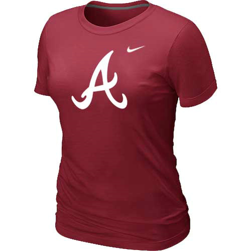 Atlanta Braves Heathered Nike Red Women's Blended T-Shirt,We sell and wholesale Atlanta Braves Heathered Nike Red Women's Blended T-Shirt on line form chian!