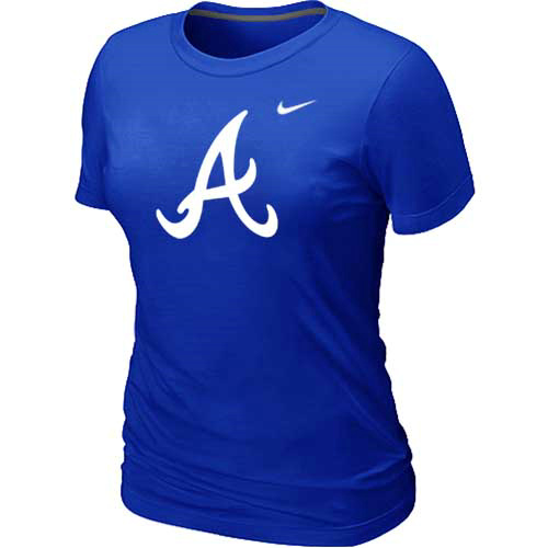 Atlanta Braves Heathered Nike Women's Blue Blended T-Shirt,We sell and wholesale Atlanta Braves Heathered Nike Women's Blue Blended T-Shirt on line form chian!