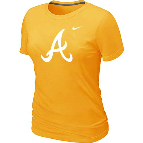 Atlanta Braves Heathered Nike Women's Yellow Blended T-Shirt,We sell and wholesale Atlanta Braves Heathered Nike Women's Yellow Blended T-Shirt on line form chian!