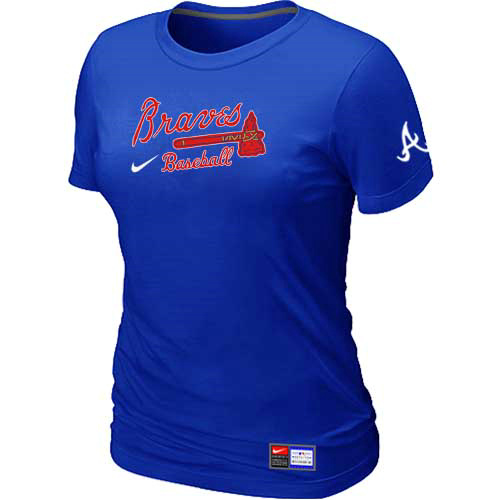 Atlanta Braves Nike Women's Blue Short Sleeve Practice T-Shirt,We sell and wholesale Atlanta Braves Nike Women's Blue Short Sleeve Practice T-Shirt on line form chian!