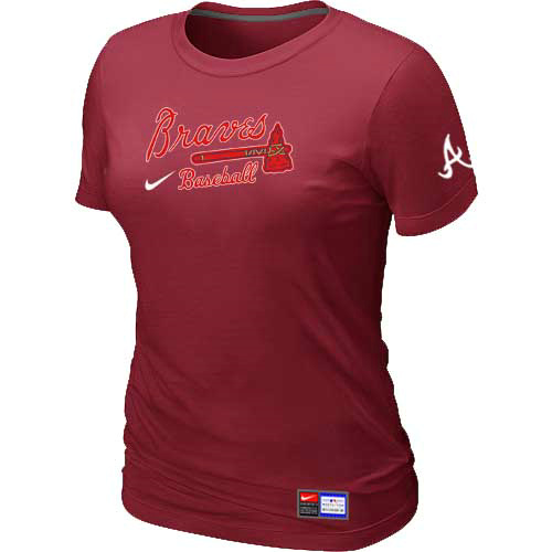 Atlanta Braves Nike Women's Red Short Sleeve Practice T-Shirt,We sell and wholesale Atlanta Braves Nike Women's Red Short Sleeve Practice T-Shirt on line form chian!