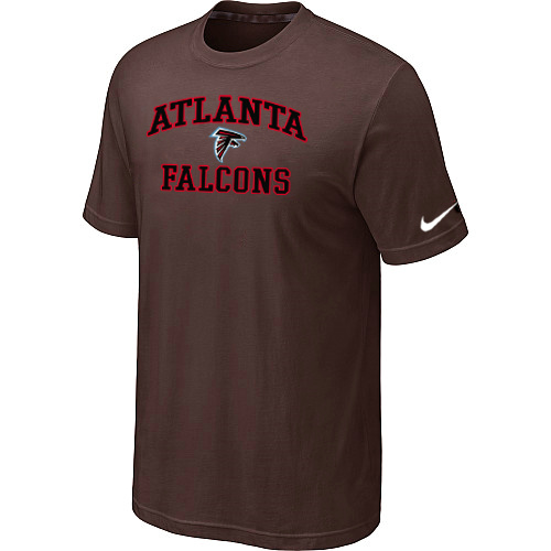 Atlanta Falcons Heart & Soull T-Shirt Brown,We sell and wholesale Atlanta Falcons Heart & Soull T-Shirt Brown on line form chian!