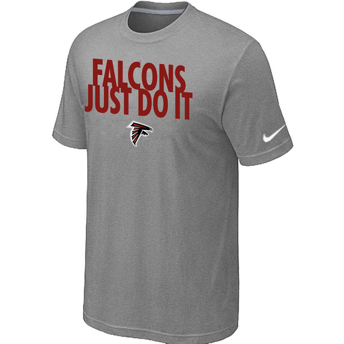 Atlanta Falcons Just Do It L.Grey T-Shirt,We sell and wholesale Atlanta Falcons Just Do It L.Grey T-Shirt on line form chian!