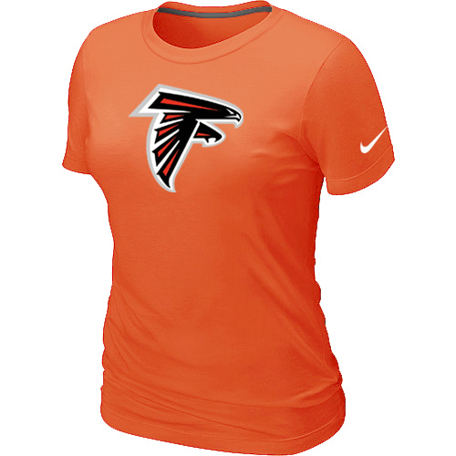 Atlanta Falcons Orange Women's Logo T-Shirt,We sell and wholesale Atlanta Falcons Orange Women's Logo T-Shirt on line form chian!
