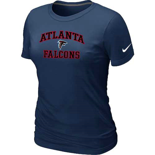 Atlanta Falcons Women's Heart & Soul D.Blue T-Shirt,We sell and wholesale Atlanta Falcons Women's Heart & Soul D.Blue T-Shirt on line form chian!