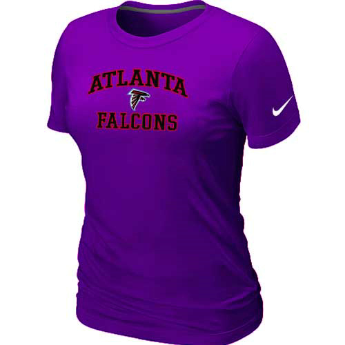 Atlanta Falcons Women's Heart & Soul Purple T-Shirt,We sell and wholesale Atlanta Falcons Women's Heart & Soul Purple T-Shirt on line form chian!
