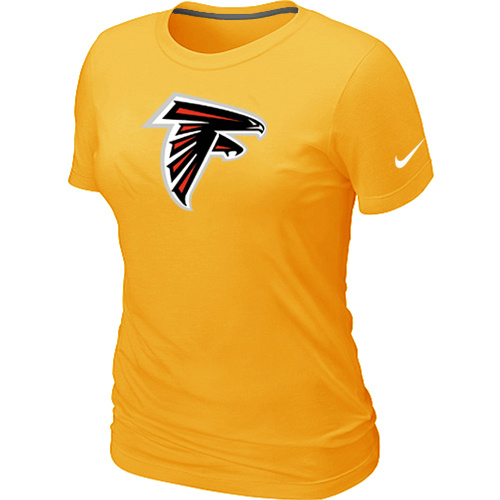 Atlanta Falcons Yellow Women's Logo T-Shirt,We sell and wholesale Atlanta Falcons Yellow Women's Logo T-Shirt on line form chian!