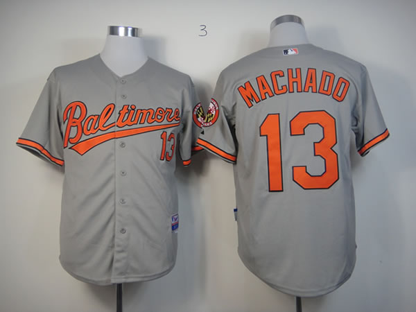 Baltimore Orioles #13 Manny Machado 2013 Gray Jerseys,We sell and wholesale Baltimore Orioles #13 Manny Machado 2013 Gray Jerseys on line form chian!