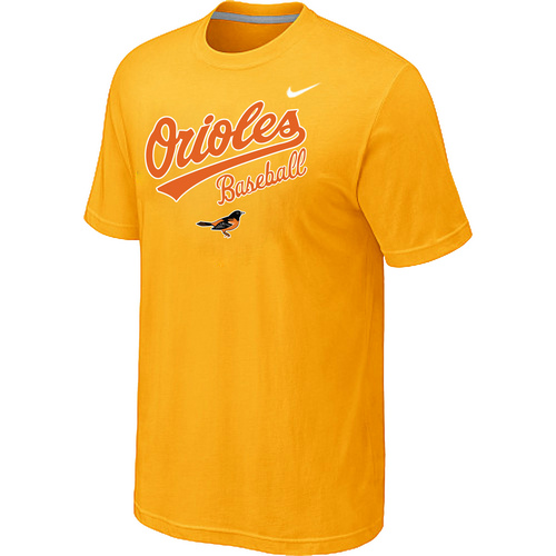 Baltimore Orioles 2014 Home Practice T-Shirt - Yellow,We sell and wholesale Baltimore Orioles 2014 Home Practice T-Shirt - Yellow on line form chian!