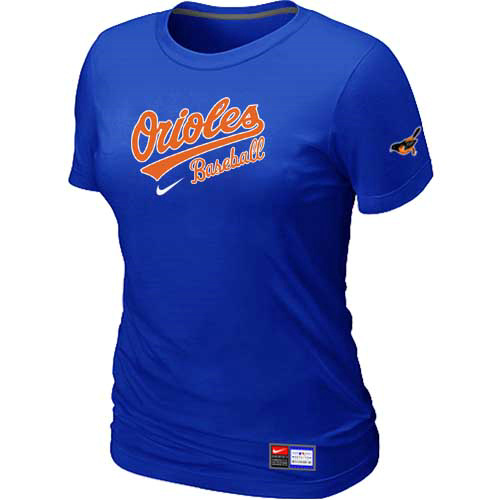 Baltimore Orioles Nike Women's Blue Short Sleeve Practice T-Shirt,We sell and wholesale Baltimore Orioles Nike Women's Blue Short Sleeve Practice T-Shirt on line form chian!