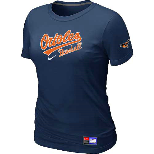 Baltimore Orioles Nike Women's D.Blue Short Sleeve Practice T-Shirt,We sell and wholesale Baltimore Orioles Nike Women's D.Blue Short Sleeve Practice T-Shirt on line form chian!