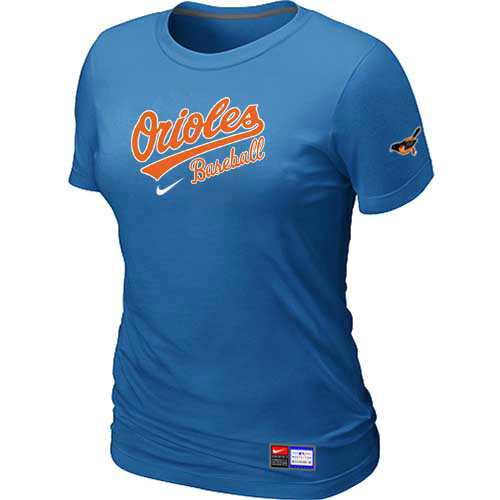 Baltimore Orioles Nike Women's L.blue Short Sleeve Practice T-Shirt,We sell and wholesale Baltimore Orioles Nike Women's L.blue Short Sleeve Practice T-Shirt on line form chian!