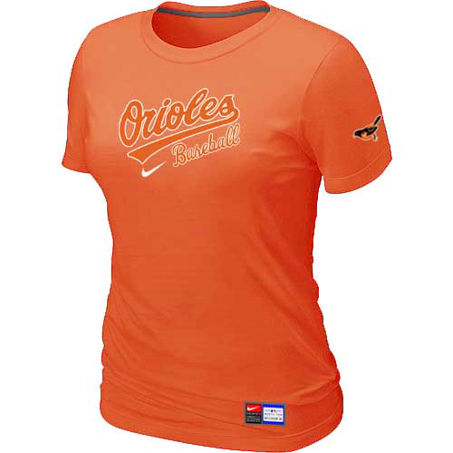 Baltimore Orioles Nike Women's Orange Short Sleeve Practice T-Shirt,We sell and wholesale Baltimore Orioles Nike Women's Orange Short Sleeve Practice T-Shirt on line form chian!