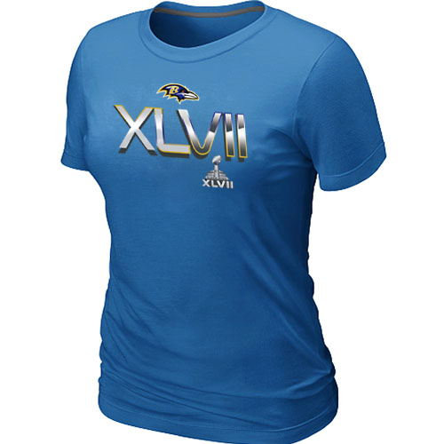 Baltimore Ravens 2012 Super Bowl XLVII On Our Way L.blue Women's T-Shirt,We sell and wholesale Baltimore Ravens 2012 Super Bowl XLVII On Our Way L.blue Women's T-Shirt on line form chian!