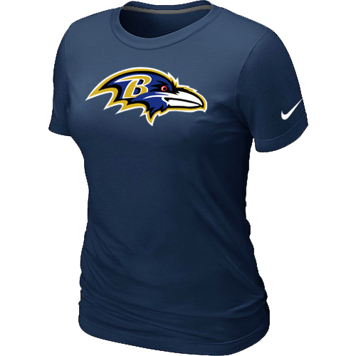 Baltimore Ravens D.Blue Women's Logo T-Shirt,We sell and wholesale Baltimore Ravens D.Blue Women's Logo T-Shirt on line form chian!