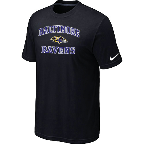 Baltimore Ravens Heart & Soull Black T-Shirt,We sell and wholesale Baltimore Ravens Heart & Soull Black T-Shirt on line form chian!