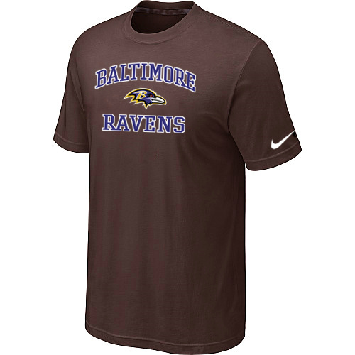 Baltimore Ravens Heart & Soull Brown T-Shirt,We sell and wholesale Baltimore Ravens Heart & Soull Brown T-Shirt on line form chian!