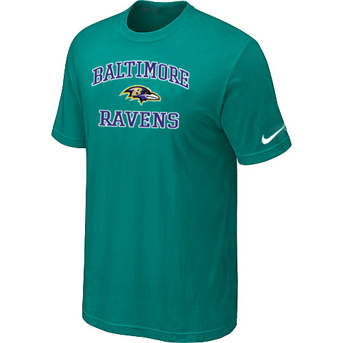 Baltimore Ravens Heart & Soull Green T-Shirt,We sell and wholesale Baltimore Ravens Heart & Soull Green T-Shirt on line form chian!
