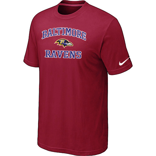 Baltimore Ravens Heart & Soull Red T-Shirt,We sell and wholesale Baltimore Ravens Heart & Soull Red T-Shirt on line form chian!