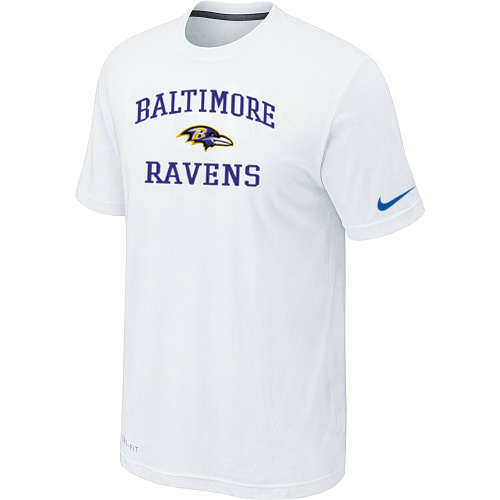 Baltimore Ravens Heart & Soull White T-Shirt,We sell and wholesale Baltimore Ravens Heart & Soull White T-Shirt on line form chian!