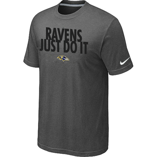 Baltimore Ravens Just Do It D.Grey T-Shirt,We sell and wholesale Baltimore Ravens Just Do It D.Grey T-Shirt on line form chian!