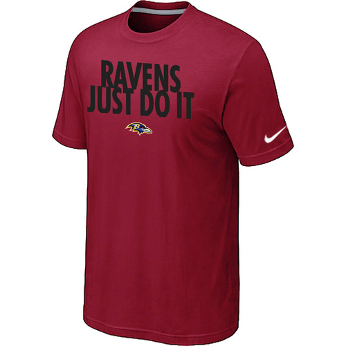 Baltimore Ravens Just Do It Red T-Shirt,We sell and wholesale Baltimore Ravens Just Do It Red T-Shirt on line form chian!