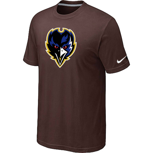 Baltimore Ravens Tean Logo T-Shirt Brown,We sell and wholesale Baltimore Ravens Tean Logo T-Shirt Brown on line form chian!