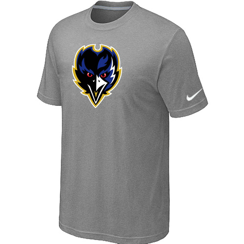 Baltimore Ravens Tean Logo T-Shirt L.Grey,We sell and wholesale Baltimore Ravens Tean Logo T-Shirt L.Grey on line form chian!