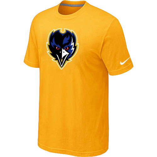 Baltimore Ravens Tean Logo T-Shirt Yellow,We sell and wholesale Baltimore Ravens Tean Logo T-Shirt Yellow on line form chian!