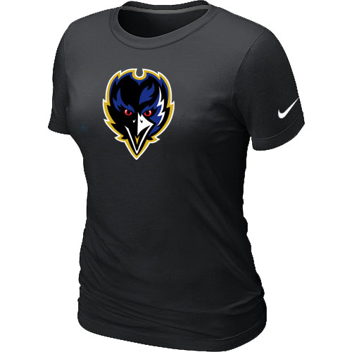 Baltimore Ravens Tean Logo Women's Black T-Shirt,We sell and wholesale Baltimore Ravens Tean Logo Women's Black T-Shirt on line form chian!