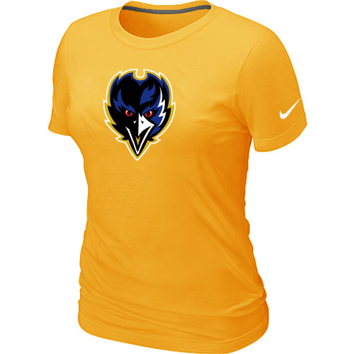 Baltimore Ravens Tean Logo Women's Yellow T-Shirt,We sell and wholesale Baltimore Ravens Tean Logo Women's Yellow T-Shirt on line form chian!