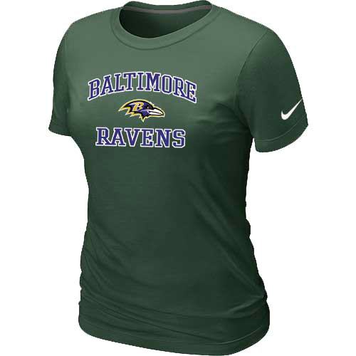 Baltimore Ravens Women's Heart & Soul D.Green T-Shirt,We sell and wholesale Baltimore Ravens Women's Heart & Soul D.Green T-Shirt on line form chian!