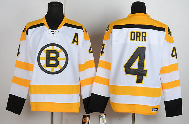 Boston Bruins #4 Bobby Orr White Jerseys,We sell and wholesale Boston Bruins #4 Bobby Orr White Jerseys on line form chian!