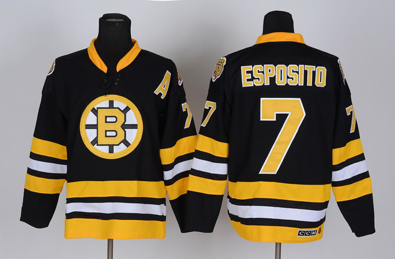 Boston Bruins #7 Esposito A Patch Black Jerseys,We sell and wholesale Boston Bruins #7 Esposito A Patch Black Jerseys on line form chian!