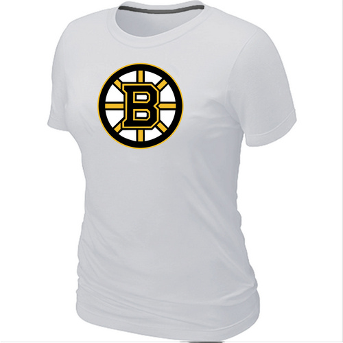 Boston Bruins Big & Tall Women's Logo White T-Shirt,We sell and wholesale Boston Bruins Big & Tall Women's Logo White T-Shirt on line form chian!