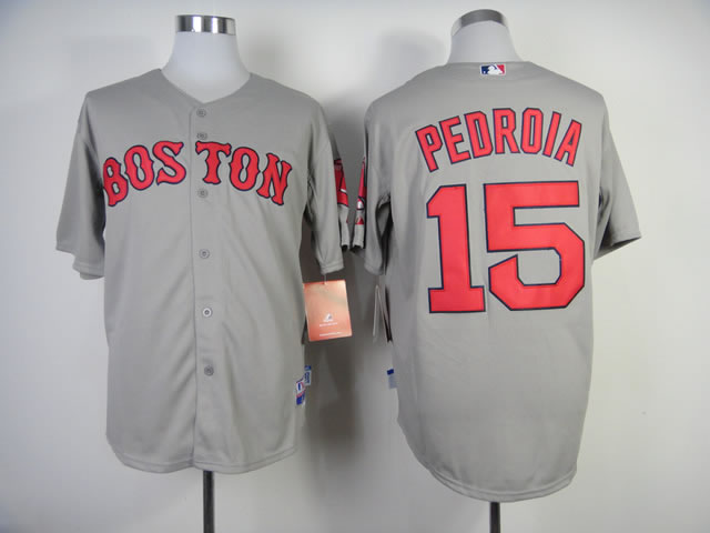 Boston Red Sox #15 Dustin Pedroia 2014 Road Cool Base Gray Jerseys,We sell and wholesale Boston Red Sox #15 Dustin Pedroia 2014 Road Cool Base Gray Jerseys on line form chian!