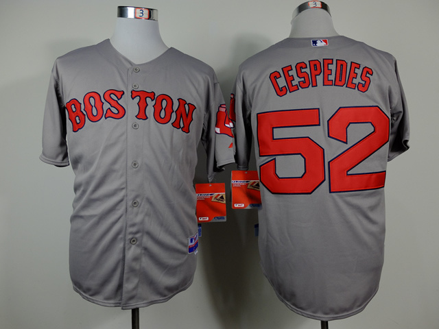 Boston Red Sox #52 Yoenis Cespedes 2014 Gray Jerseys,We sell and wholesale Boston Red Sox #52 Yoenis Cespedes 2014 Gray Jerseys on line form chian!