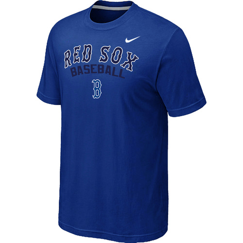 Boston Red Sox 2014 Home Practice T-Shirt - Blue,We sell and wholesale Boston Red Sox 2014 Home Practice T-Shirt - Blue on line form chian!